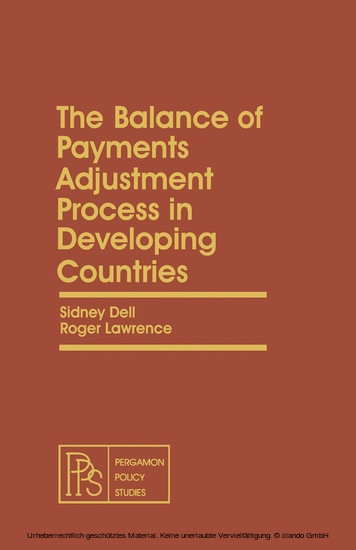 The Balance of Payments Adjustment Process in Developing Countries main product photo