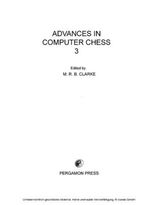 Advances in Computer Chess