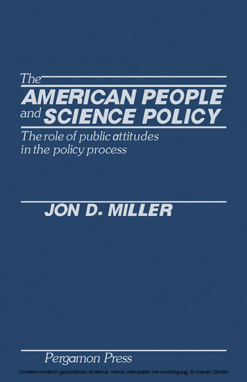 The American People and Science Policy main product photo