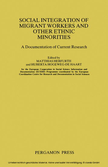 Social Integration of Migrant Workers and Other Ethnic Minorities main product photo