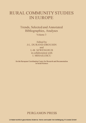 Rural Community Studies in Europe