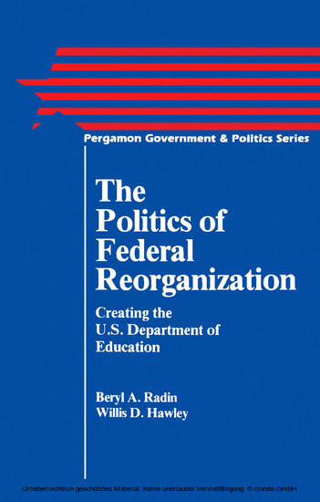 The Politics of Federal Reorganization main product photo