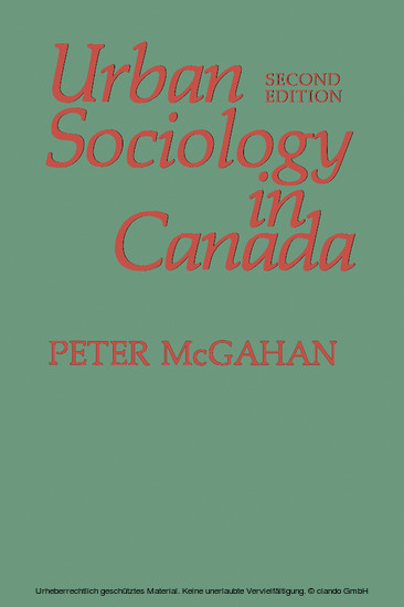 Urban Sociology in Canada main product photo