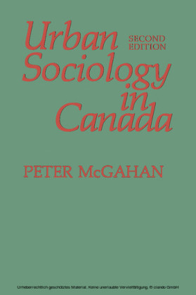 Urban Sociology in Canada