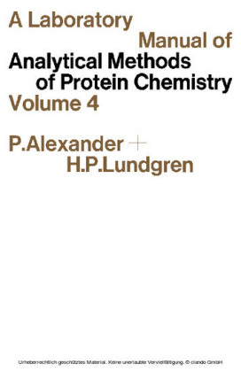 A Laboratory Manual of Analytical Methods of Protein Chemistry