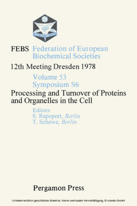 Processing and Turnover of Proteins and Organelles in the Cell