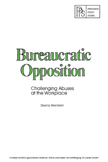 Bureaucratic Opposition main product photo
