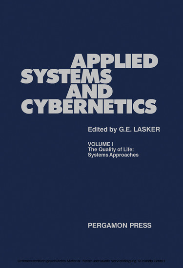 The Quality of Life: Systems Approaches main product photo