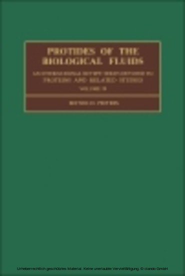 Protides of the Biological Fluids main product photo