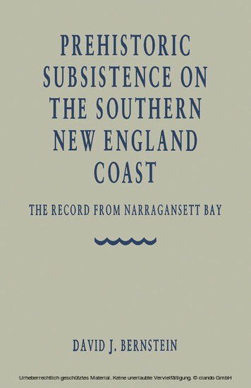 Prehistoric Subsistence on the Southern New England Coast main product photo