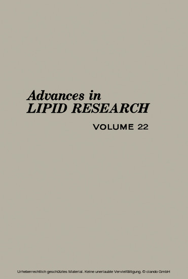 Advances in Lipid Research main product photo