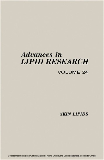 Advances in Lipid Research main product photo