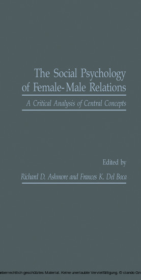 The Social Psychology of Female-Male Relations main product photo
