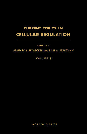 Current Topics in Cellular Regulation main product photo
