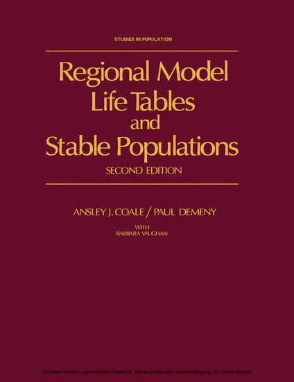 Regional Model Life Tables and Stable Populations main product photo