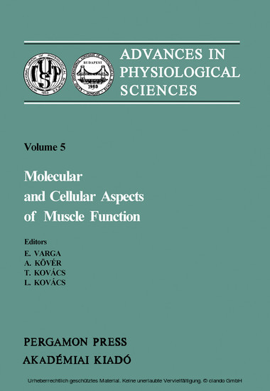 Molecular and Cellular Aspects of Muscle Function main product photo