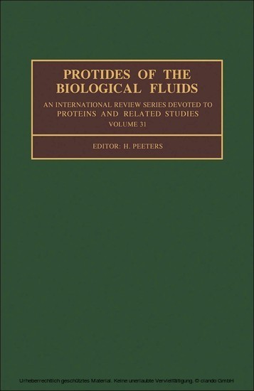 Protides of the Biological Fluids main product photo