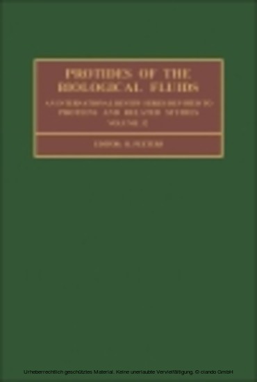 Protides of the Biological Fluids main product photo