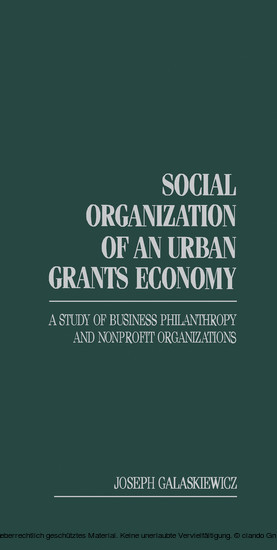 Social Organization of an Urban Grants Economy main product photo
