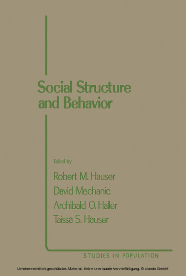 Social Structure and Behavior main product photo
