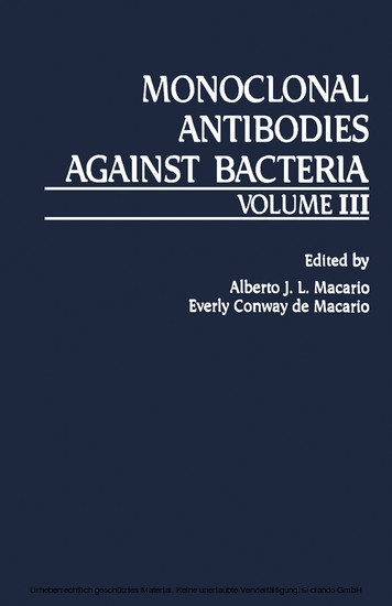 Monoclonal Antibodies Against Bacteria main product photo