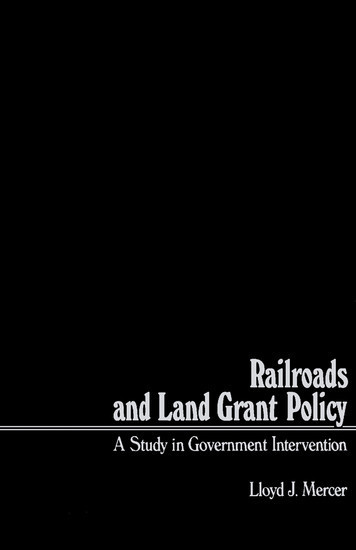 Railroads and Land Grant Policy main product photo
