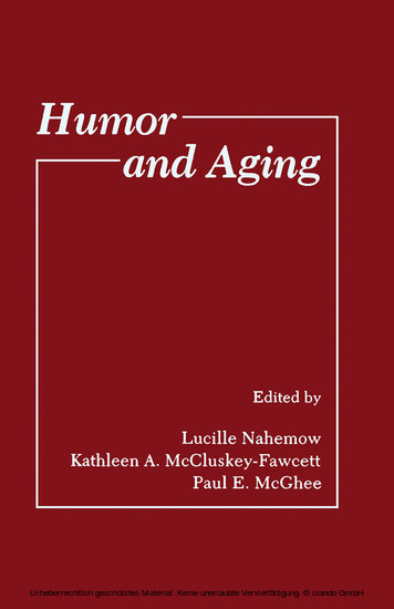 Humor and Aging main product photo
