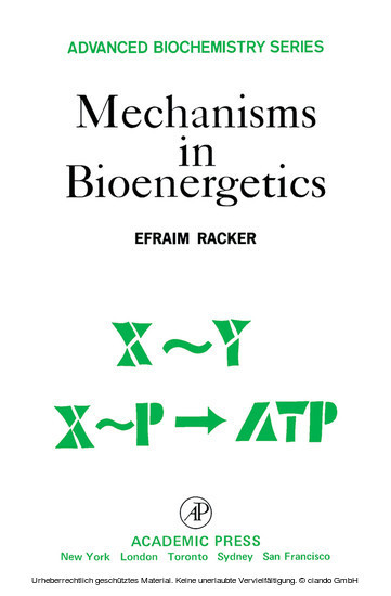 Mechanisms in Bioenergetics main product photo
