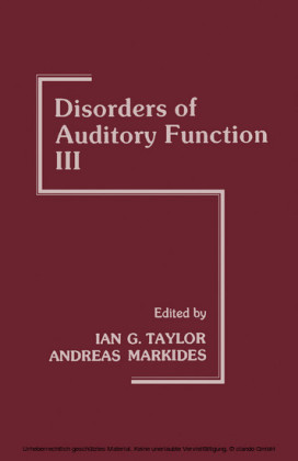 Disorders of Auditory Function
