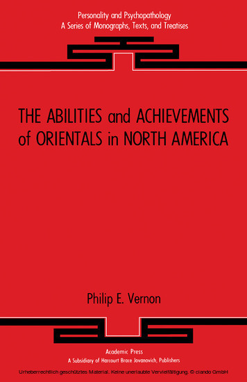 The Abilities and Achievements of Orientals in North America main product photo