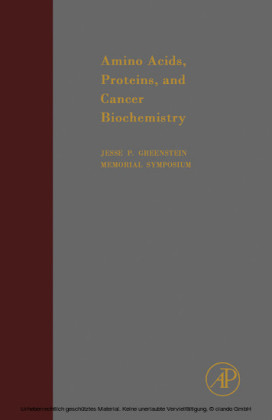 Amino Acids, Proteins and Cancer Biochemistry