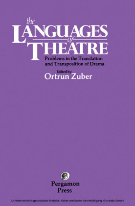 The Languages of Theatre