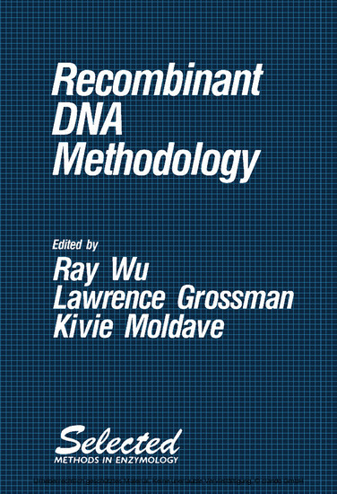 Recombinant DNA Methodology main product photo