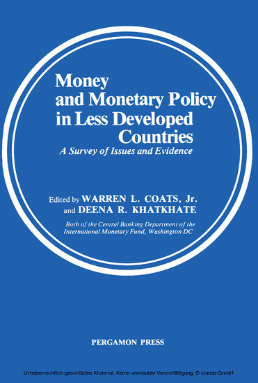 Money and Monetary Policy in Less Developed Countries main product photo