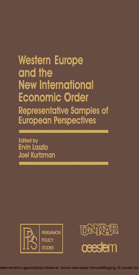 Western Europe and the New International Economic Order main product photo