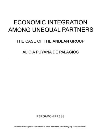 Economic Integration Among Unequal Partners main product photo