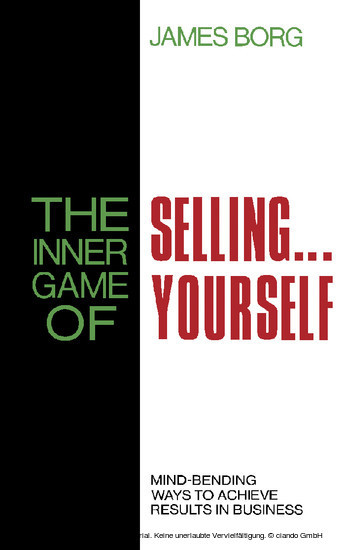 The Inner Game of Selling . . . Yourself main product photo