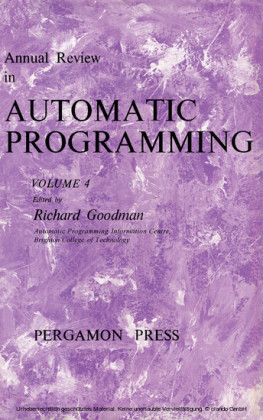 Annual Review in Automatic Programming