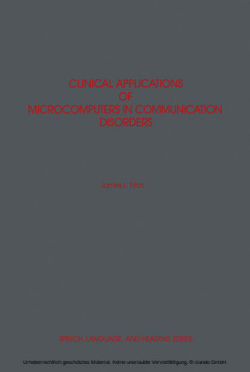 Clinical Applications of Microcomputers in Communication Disorders
