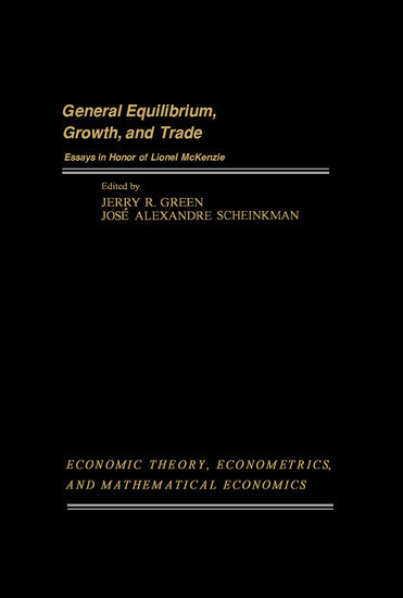 General Equilibrium, Growth, and Trade main product photo