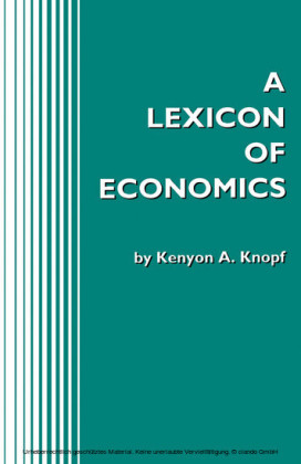 A Lexicon of Economics