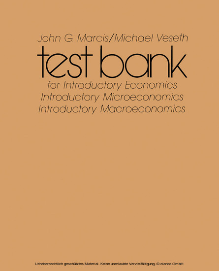Test Bank for Introductory Economics main product photo
