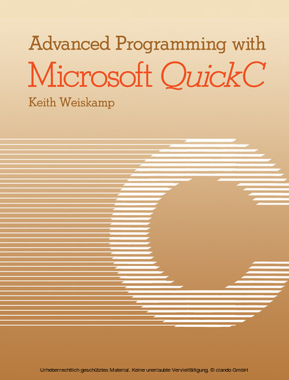 Advanced Programming with Microsoft QuickC main product photo