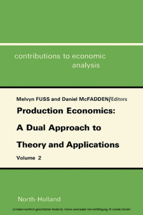 Production Economics: A Dual Approach to Theory and Applications