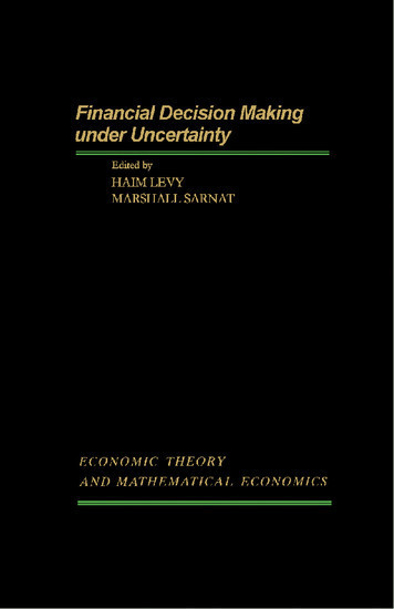 Financial Decision Making Under Uncertainty main product photo