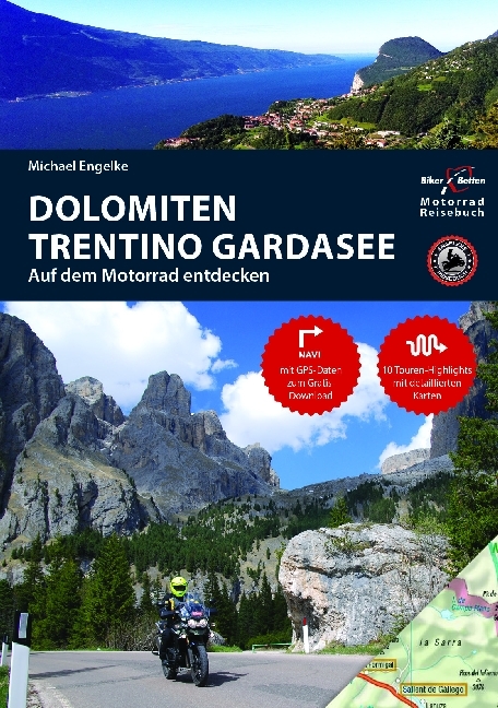 Motorrad Reiseführer Dolomiten Trentino Gardasee main product photo