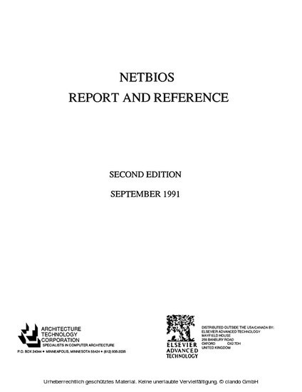 NETBIOS Report and Reference main product photo