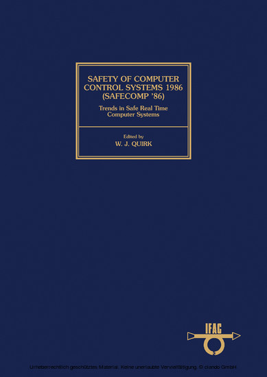 Safety of Computer Control Systems 1986 (Safecomp '86) Trends in Safe Real Time Computer Systems main product photo