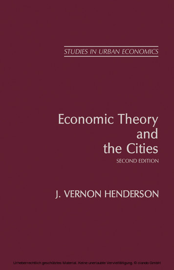 Economic Theory and the Cities main product photo