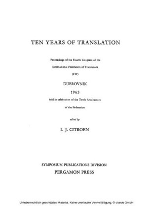 Ten Years of Translation